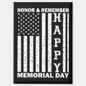 オナーリミーブハッピーメモリアルデーUsaフラグ マグネット (正面)
