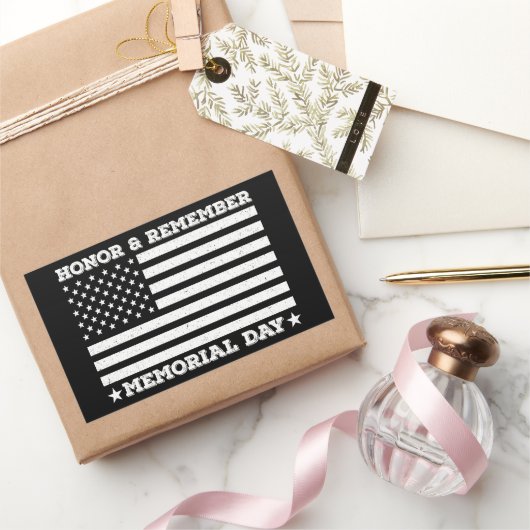 オナーリミーブメントメモリアルデーアーミー軍隊クールパパ 長方形シール (ギフト)