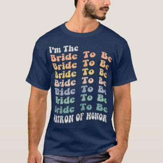オナー花嫁の女性マトロンがマッチングバッチェル Tシャツ