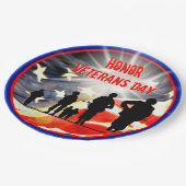 オナー退役軍人ズデイ紙プレート ペーパープレート (アングル)