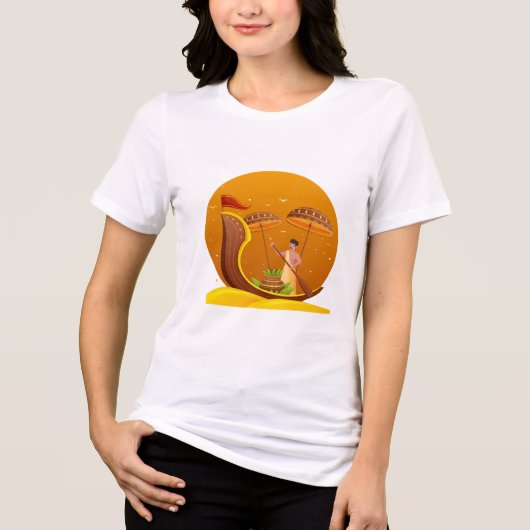 オナ伝統的ムフェスティバル トライブレンドTシャツ (正面)
