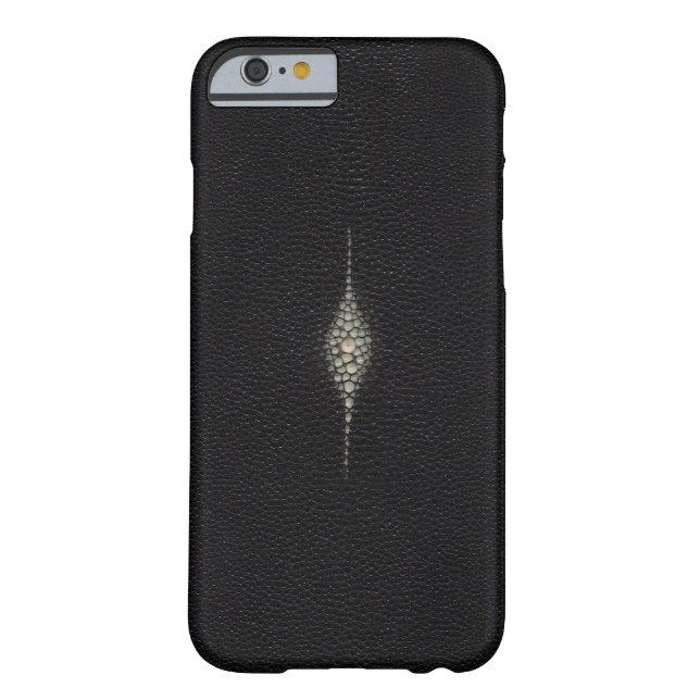 オニイトマキエイのアカエイの織り目加工の黒いiPhone6ケース Case-Mate iPhoneケース (裏面)