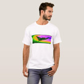 オニイトマキエイの深海のロゴのティー Tシャツ (正面フル)