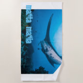 オニイトマキエイ ビーチタオル (正面)