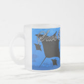 オニイトマキエイ-私達の海洋を救って下さい フロストグラスマグカップ (左)