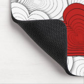 オニオンお洒落ハートイラストレーション マウスパッド (コーナー)