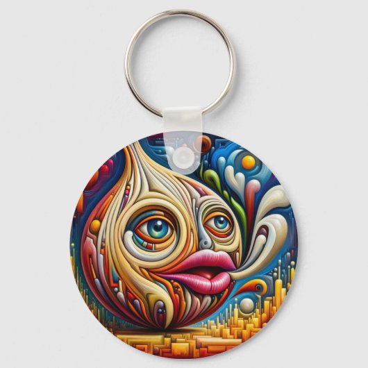 🎨オニオンの感情的な旅を体験する。 キーホルダー (正面)