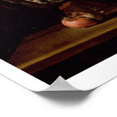 オニオンを持つ老人のポートレート(カンヴァの油) ポスター (角)