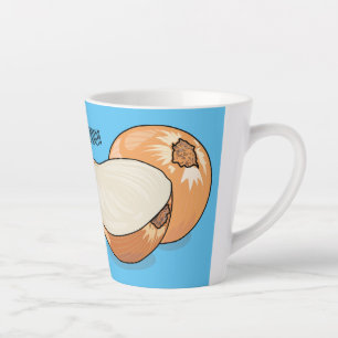オニオンカートゥーンイラストレーション カフェラテマグ