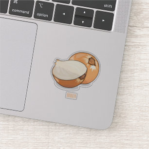 オニオンカートゥーンイラストレーション シール
