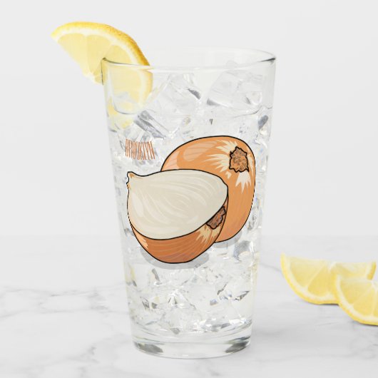 オニオンカートゥーンイラストレーション タンブラーグラス (アイス正面)