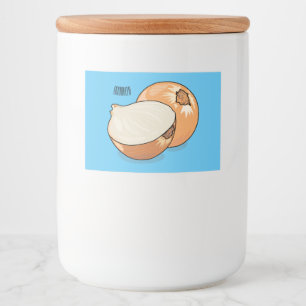 オニオンカートゥーンイラストレーション フードラベル