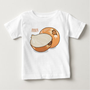 オニオンカートゥーンイラストレーション ベビーTシャツ