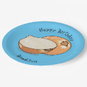 オニオンカートゥーンイラストレーション ペーパープレート (アングル)