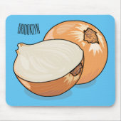 オニオンカートゥーンイラストレーション マウスパッド (正面)