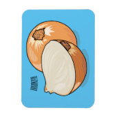 オニオンカートゥーンイラストレーション マグネット (縦)