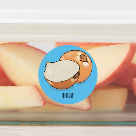 オニオンカートゥーンイラストレーション ラベル (貼付)