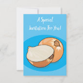 オニオンカートゥーンイラストレーション 招待状 (裏面)