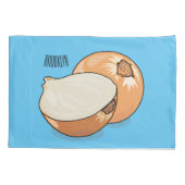 オニオンカートゥーンイラストレーション 枕カバー (裏面)