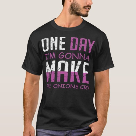 オニオンクライ調理師またはシェフ宇宙テーマ誕生日誕生 Tシャツ (正面)