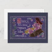 オニオンサンドで健康的食べ物なヴィンテージ ポストカード (正面/裏面)