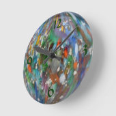 オニオンスキンピーコック壁時計 ラウンド壁時計 (傾斜)