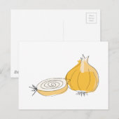 オニオンスケッチ ポストカード (正面/裏面)