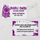 オニオンドードル料理シェフケータリング名刺 名刺 (正面/裏面)