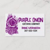 オニオンドードル料理シェフケータリング名刺 名刺 (正面)