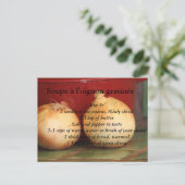 オニオンフランスのスープオーグラタン ポストカード (スタンド正面)