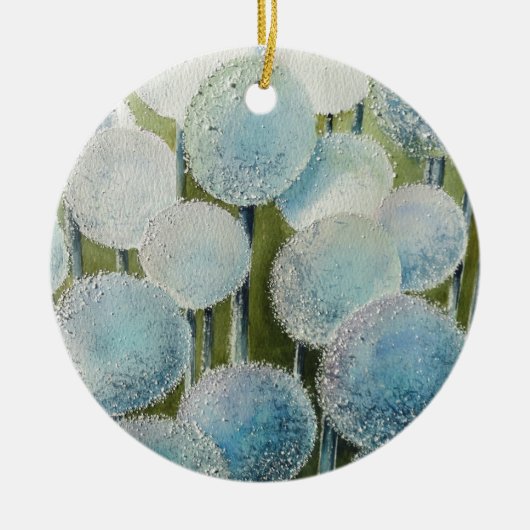 オニオンミリオンウォーターカラーアート セラミックオーナメント (正面)