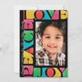 オニキスカラフル愛PEACE JOY モダン1枚 シーズンカード (正面)