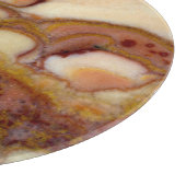 オニキス石の円形模様 カッティングボード (角)