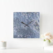 オニキス石模様アクリル壁掛け スクエア壁時計 (ホーム)