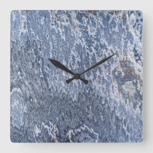 オニキス石模様アクリル壁掛け スクエア壁時計