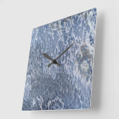 オニキス石模様アクリル壁掛け スクエア壁時計 (傾斜)