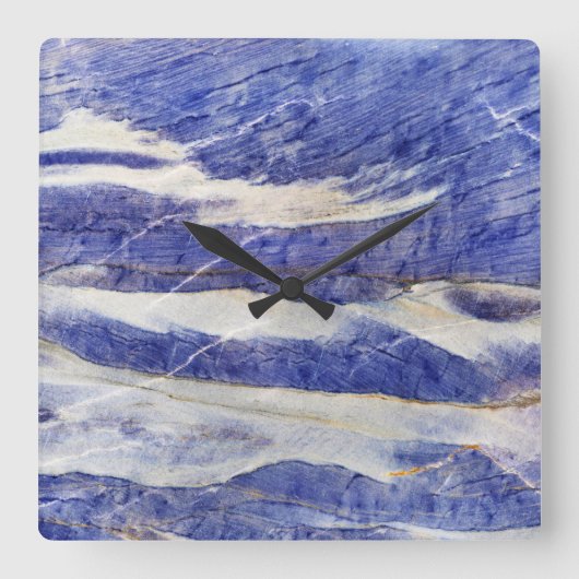 オニキス石模様アクリル壁時計 スクエア壁時計 (正面)