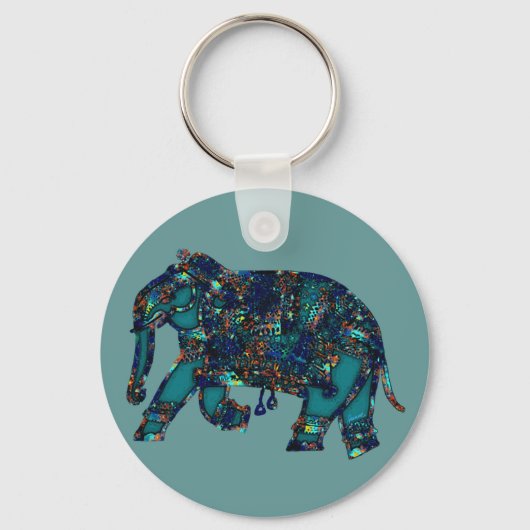 オニキス象 キーホルダー (正面)