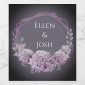 オニキス黒ベルベット |黒板モノグラグランジム ワインラベル (シングルラベル)