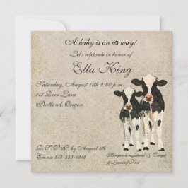 オニクス&アイボリーウシズベビー招待状 招待状