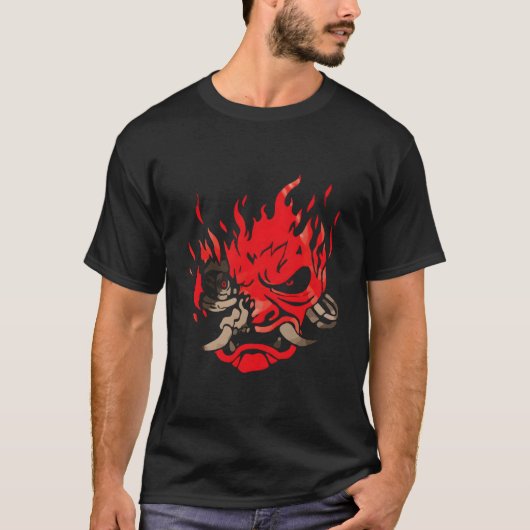 オニサイボーグ サイバーパンク Tシャツ (正面)