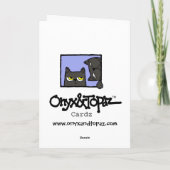 オニックスの第80バースデー・カード カード (裏面)