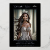 オニックスシャインフォイル印刷サンキューカード 箔シーズンカード (正面)