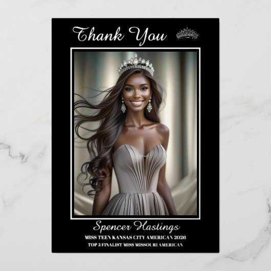 オニックスシャインフォイル印刷サンキューカード 箔シーズンカード (正面)