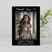 オニックスシャインフォイル印刷サンキューカード 箔シーズンカード (立ち正面)