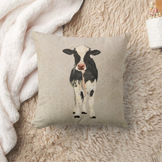 オニックス及びアイボリー牛MoJoの枕 クッション (ブランケット)
