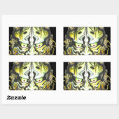 オニデビルデザイン 長方形シール (シート)