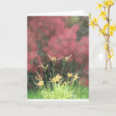 オニユリおよびSmoketree カード (黄色い花)