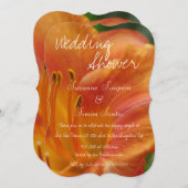 オニユリのウェディングシャワー 招待状 (正面/裏面)