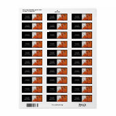 オニユリの宛名ラベル ラベル (フルシート)